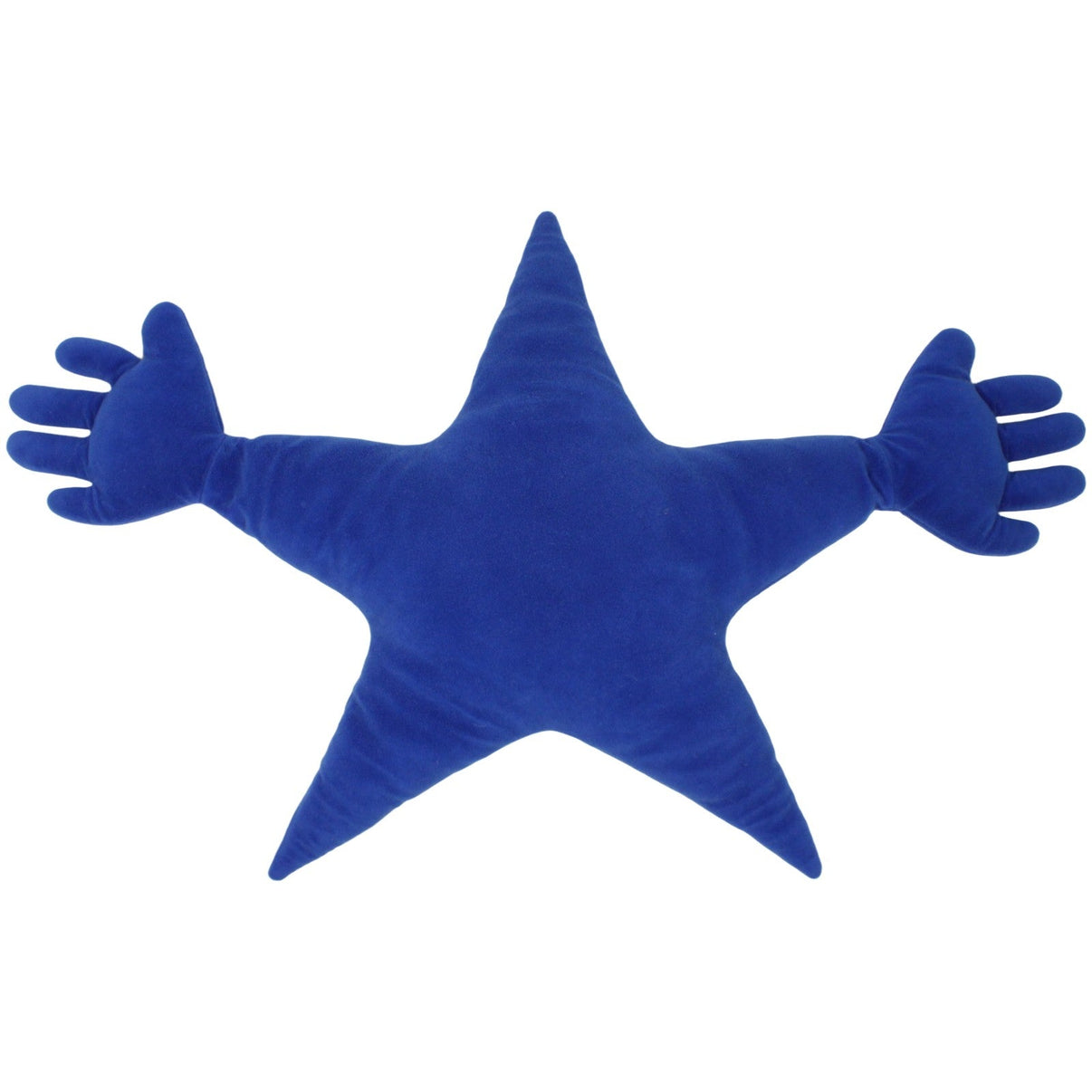 123000023145 IKEA Blauer Stern mit Händen, FAMNIG STJÄRNA Formkissen Kumpel Leo 50cm 80cm Blau