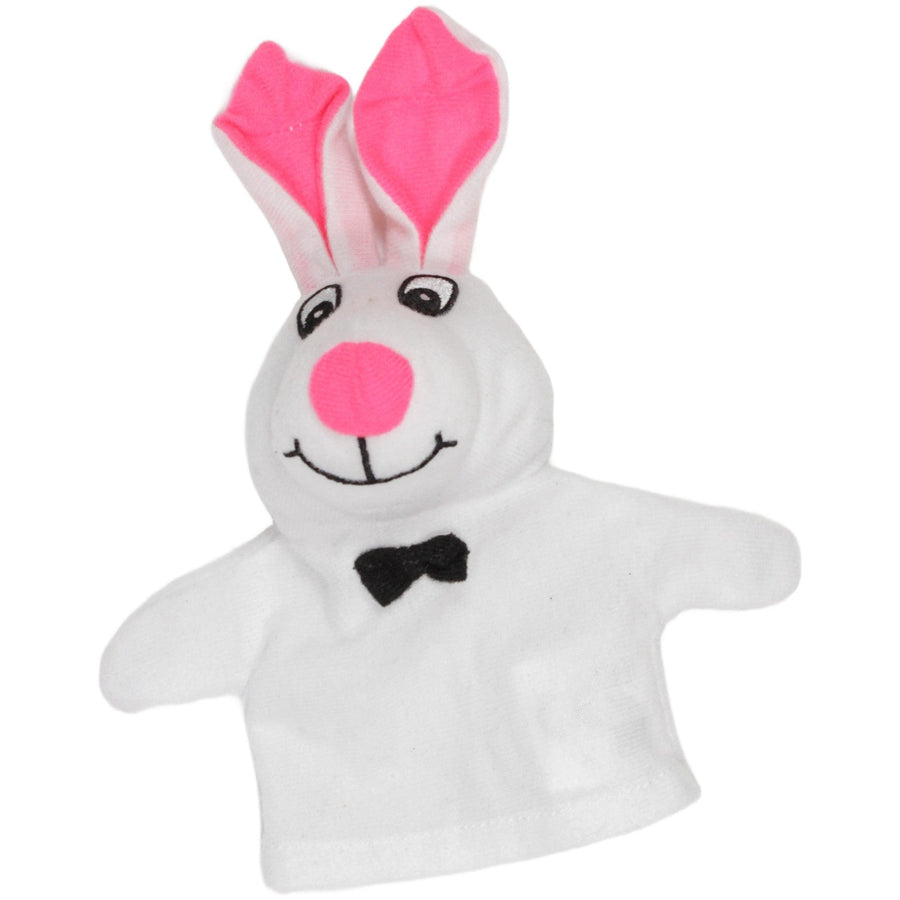 Weißer Hase mit schwarzer Fliege