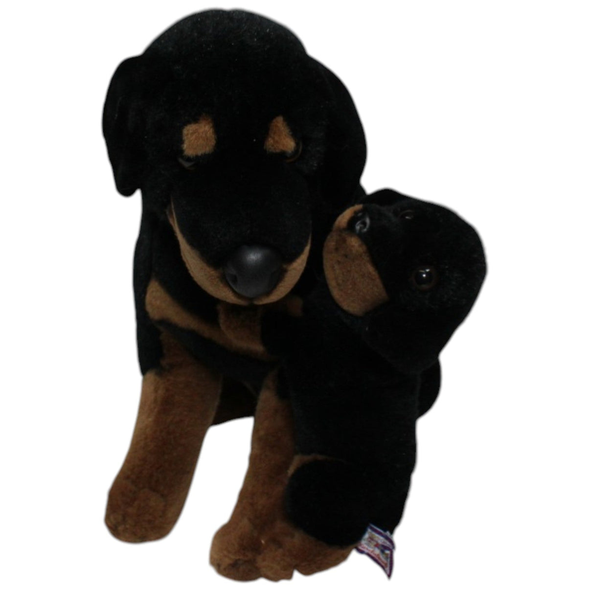 123000023206 Kuschelwuschel XL Rottweiler mit Welpe Kuscheltier Kumpel Leo 50cm Braun ebay - 20 - stofftiere