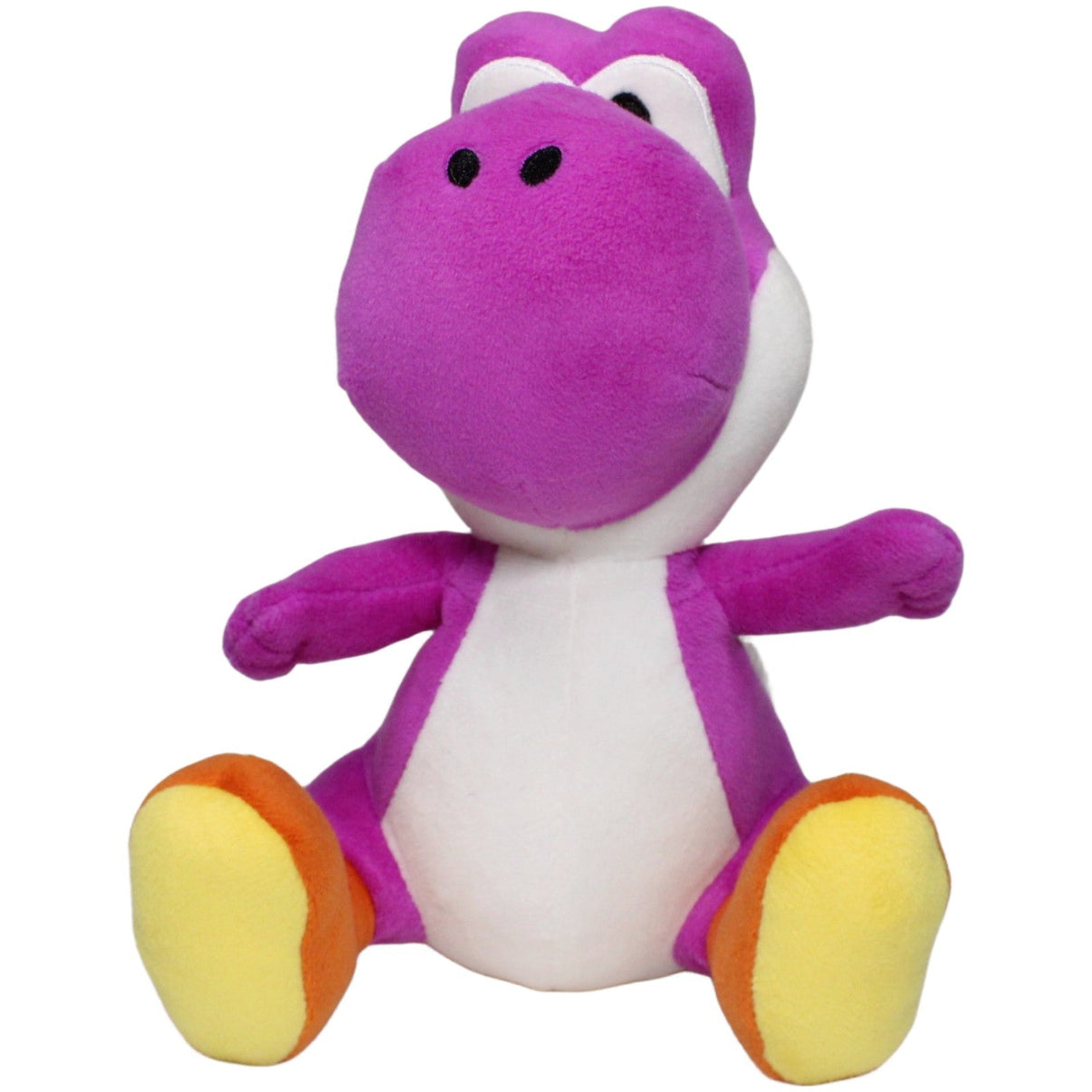 123000023231 San - ei Yoshi lila, sitzend aus Super Mario Kuscheltier Kumpel Leo 20cm Charakter Dinosaurier
