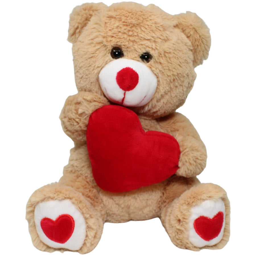 Weicher Teddybär mit rotem Herz