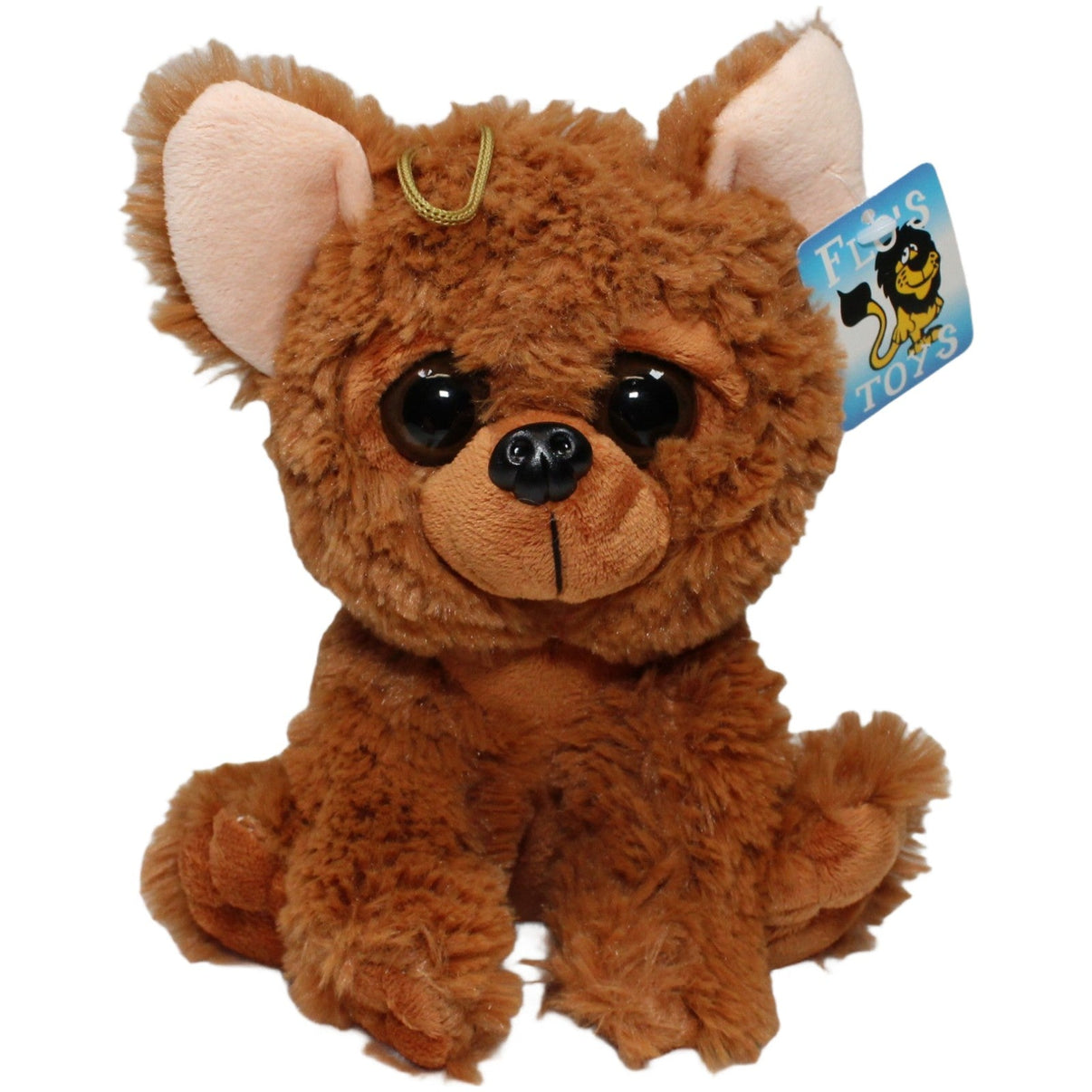 123000023239 FLOTI Flos Toys, süßer brauner Hund Kuscheltier Kumpel Leo 22cm Beige Braun