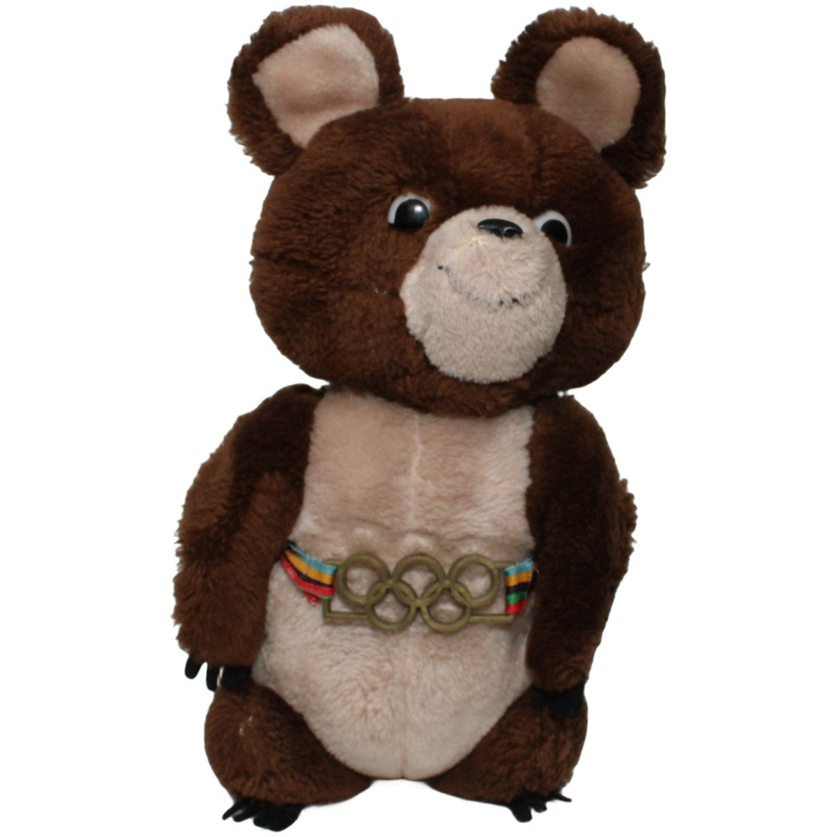 123000023241 R. Dakin Olympische Sommerspiele 1980 Moskau, Bär Misha Kuscheltier Kumpel Leo 1980 30cm _Vintage_
