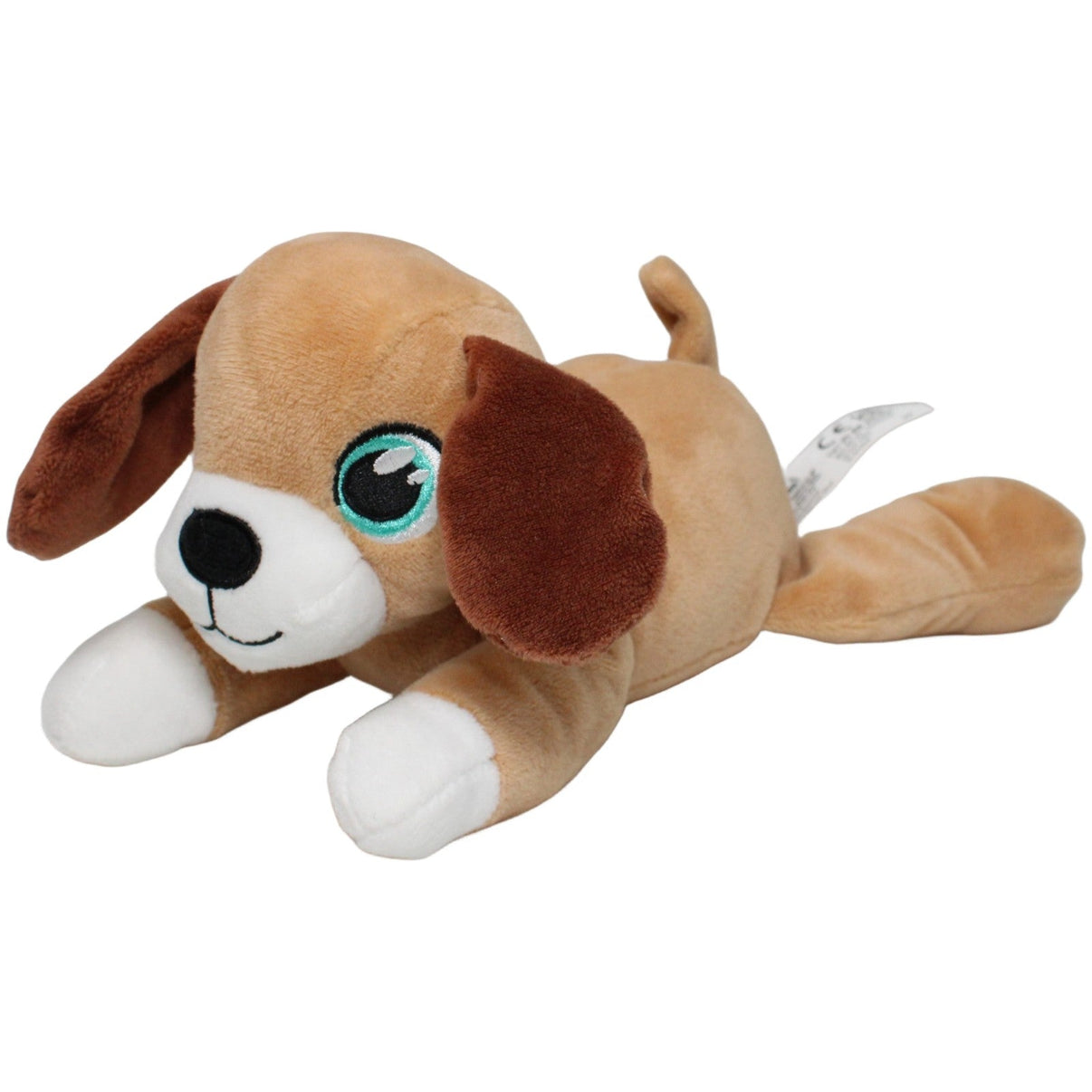 123000023242 Simba Süßer brauner Hund, liegend Kuscheltier Kumpel Leo 24cm Beige Braun