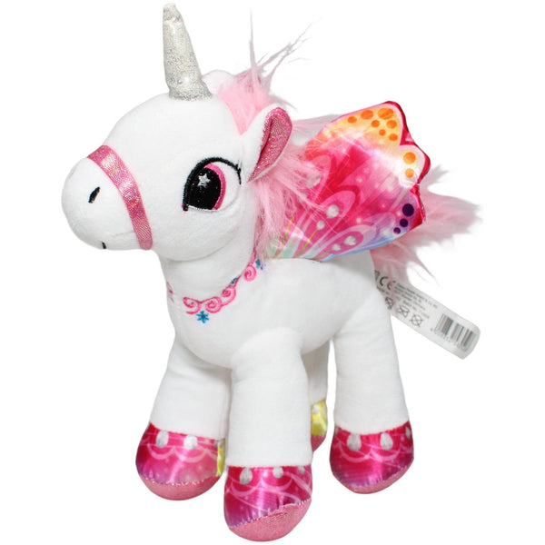 Geflügeltes Einhorn mit Glitzer-Flügel, weiß