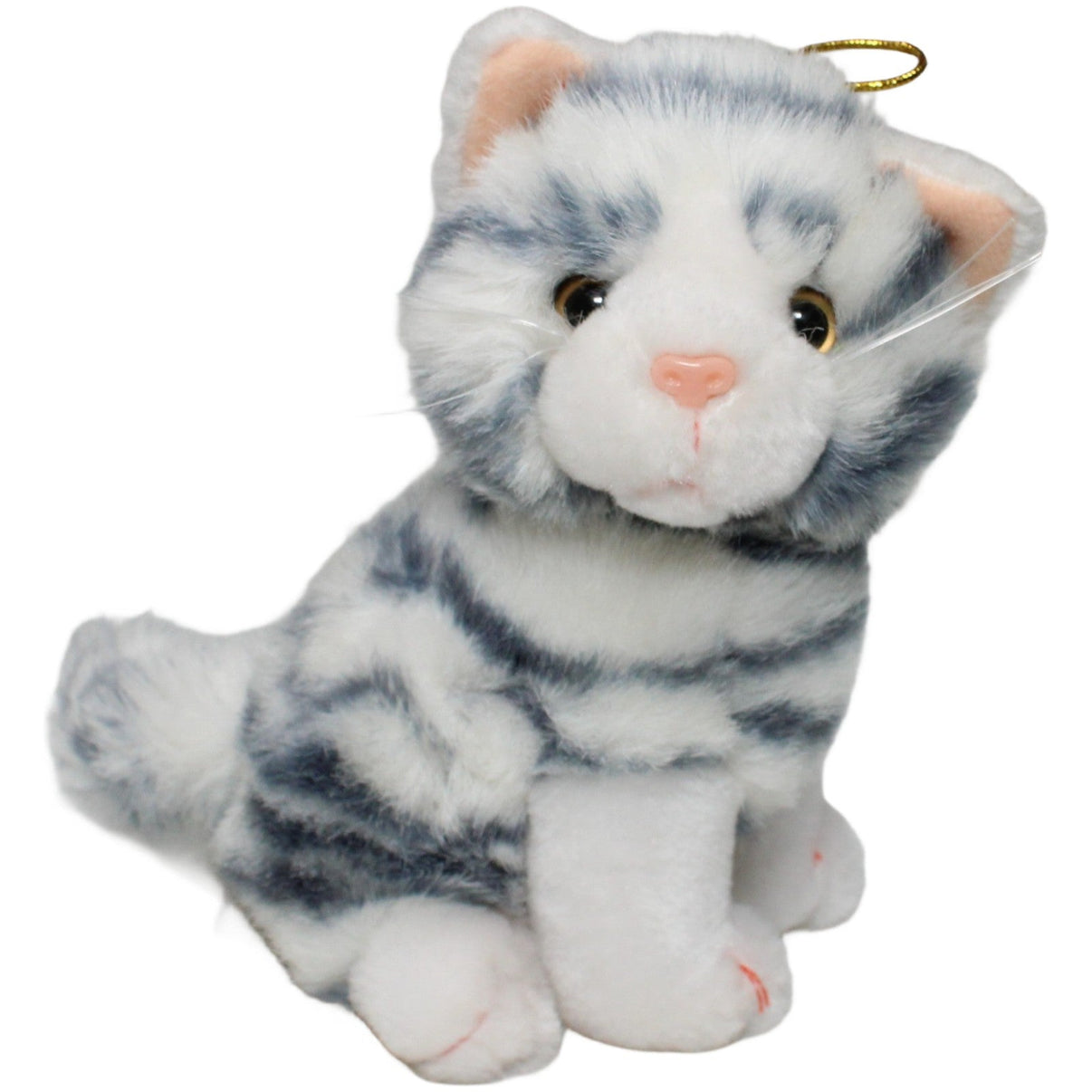 123000023286 Erfurth High Quality Toys te, sitzend weiß - graue Katze Kuscheltier Kumpel Leo 18cm ebay - stofftiere Gebraucht