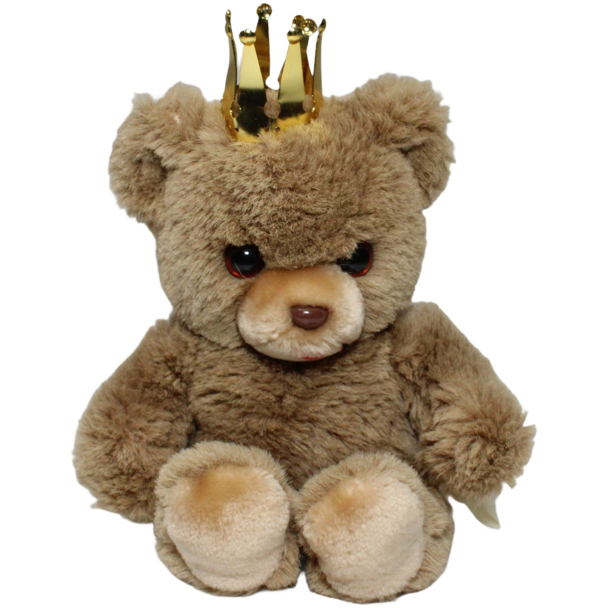 123000023293 Bauer Teddybär mit Krone, sitzend Kuscheltier Kumpel Leo 27cm _Wieder Da_ Beige