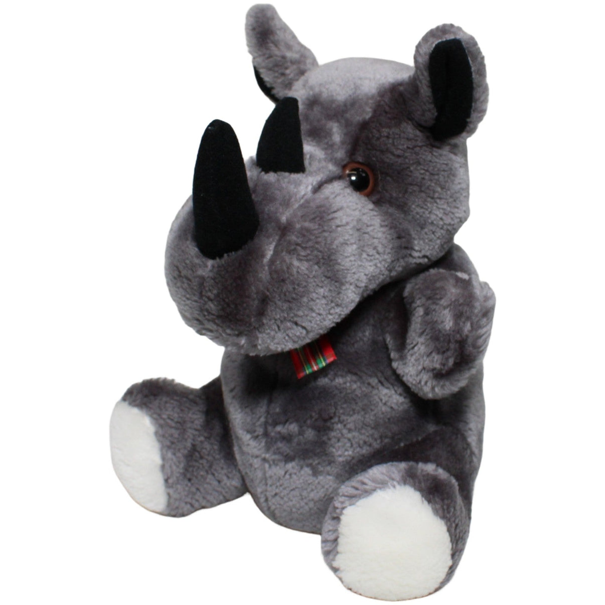 123000023309 L. Hoenicke Bastitoy, Nashorn mit Schleife Ganzkörper - Handpuppe Kumpel Leo 25cm ebay - stofftiere Ganzkörper - Handpuppe