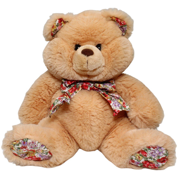 Schöner Teddybär mit Blumen-Muster