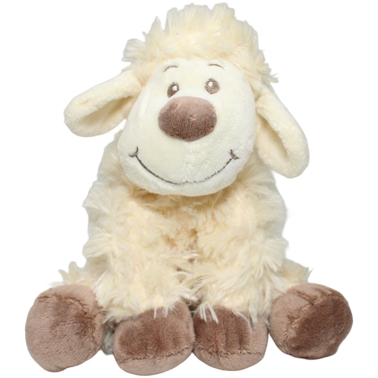 123000023320 Omnicolor Süßes weiches Lamm Kuscheltier Kumpel Leo 21cm Beige Braun