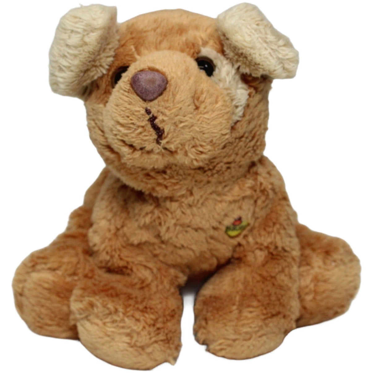 123000023375 Bauer Sitzender brauner Hund, klein Kuscheltier Kumpel Leo 15cm Beige Braun