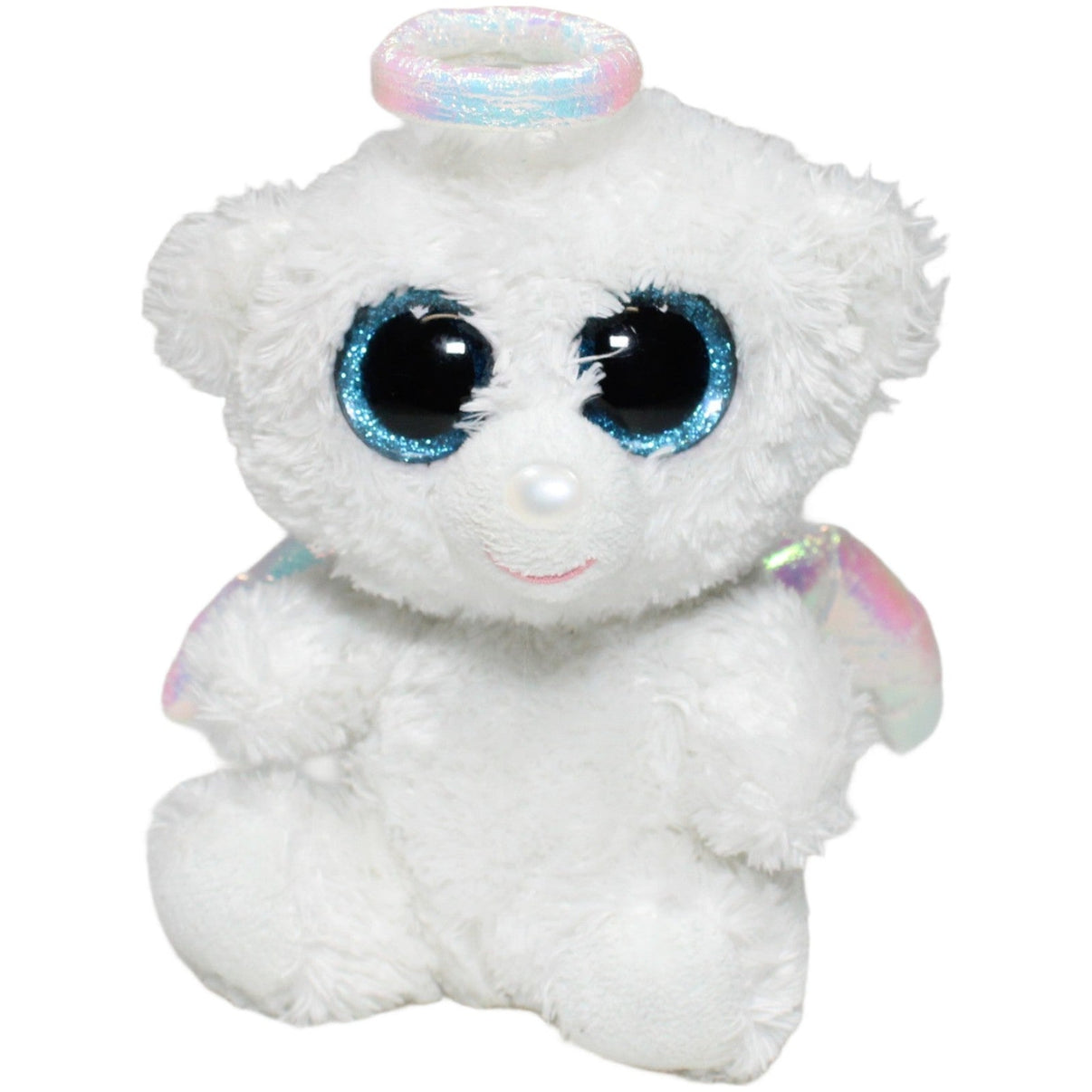 123000023393 TY Weißer Engel - Teddybär Halo Kuscheltier Kumpel Leo 15cm 2014 ebay - stofftiere