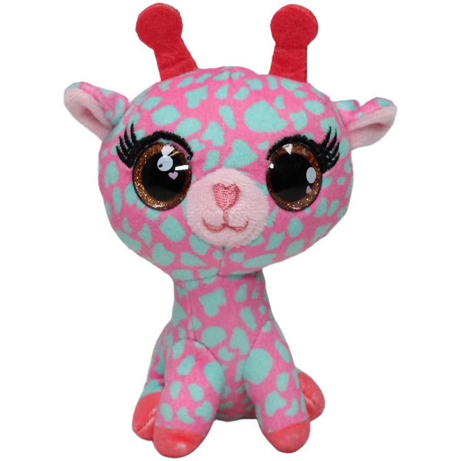 Ojo, pinke Giraffe mit Glitzer-Augen