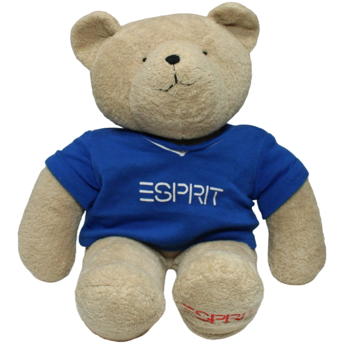 123000023441 Remus ESPRIT, XL Teddybär mit blauem Shirt Kuscheltier Kumpel Leo 40cm Beige Blau