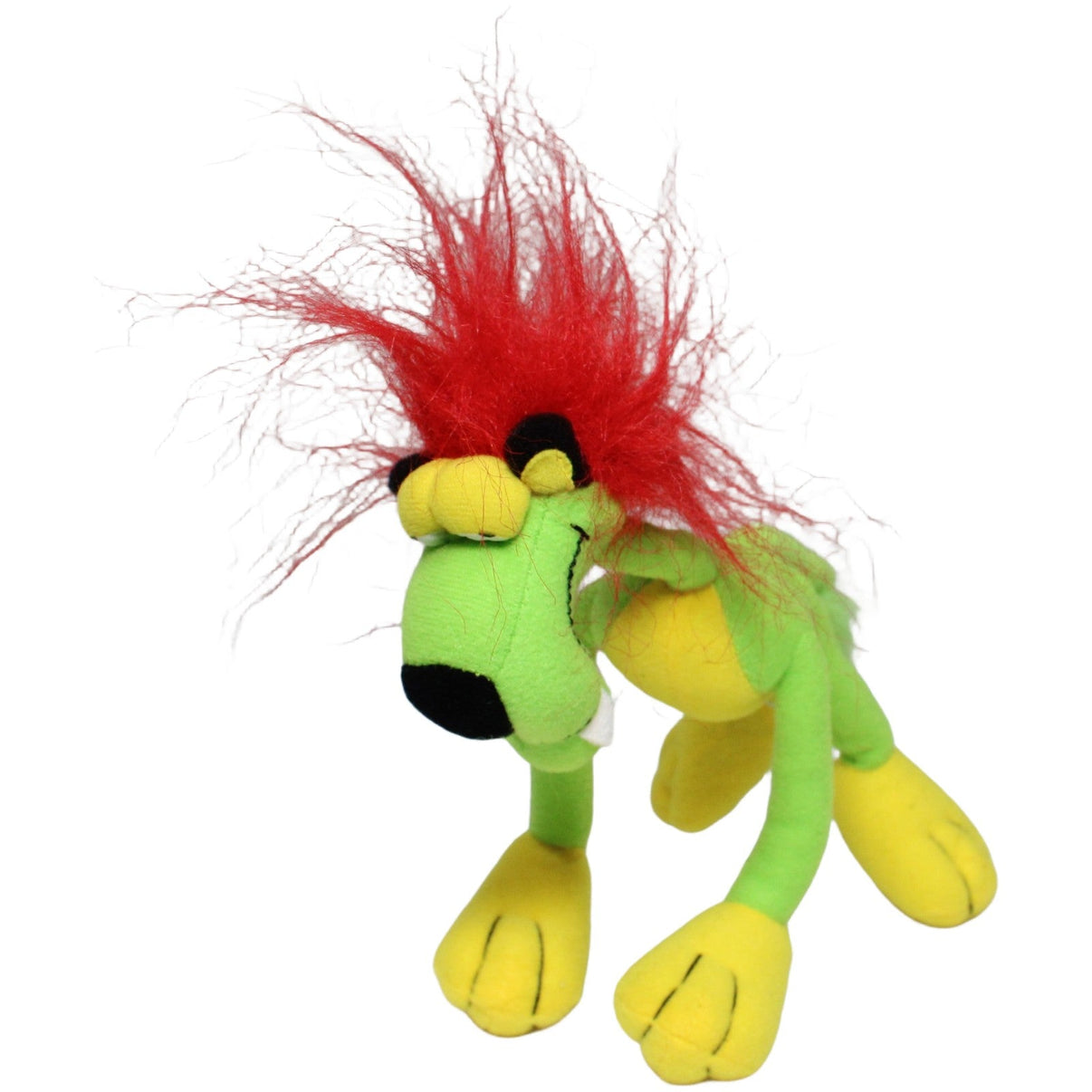 123000023473 McDonald's Happy Meal: Verrückter Zoo, grüner Löwe Kuscheltier Kumpel Leo 2000 20cm _Vintage_