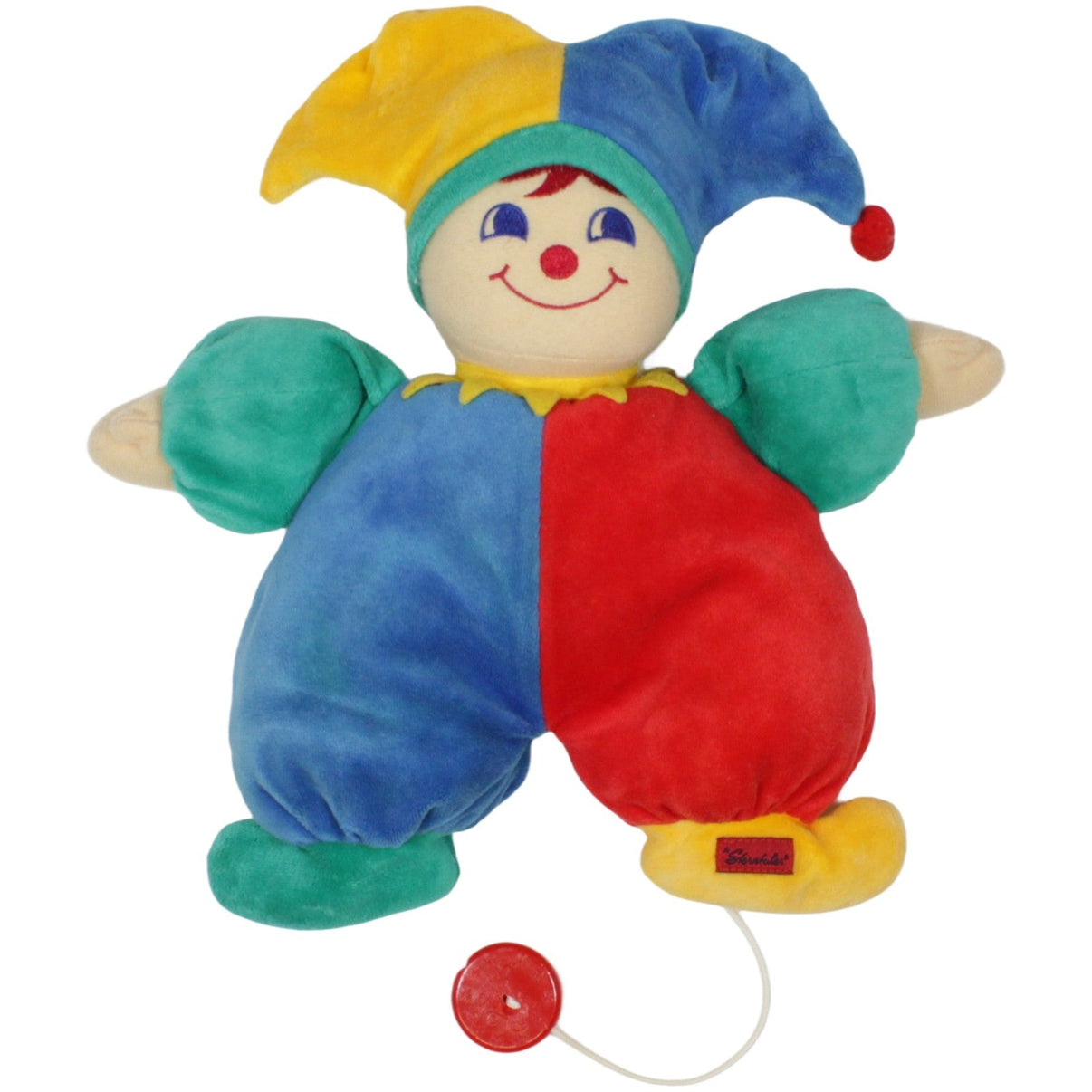 123000023479 Sterntaler Bunter Harlekin Spieluhr Kumpel Leo 28cm _Vintage_ Clown