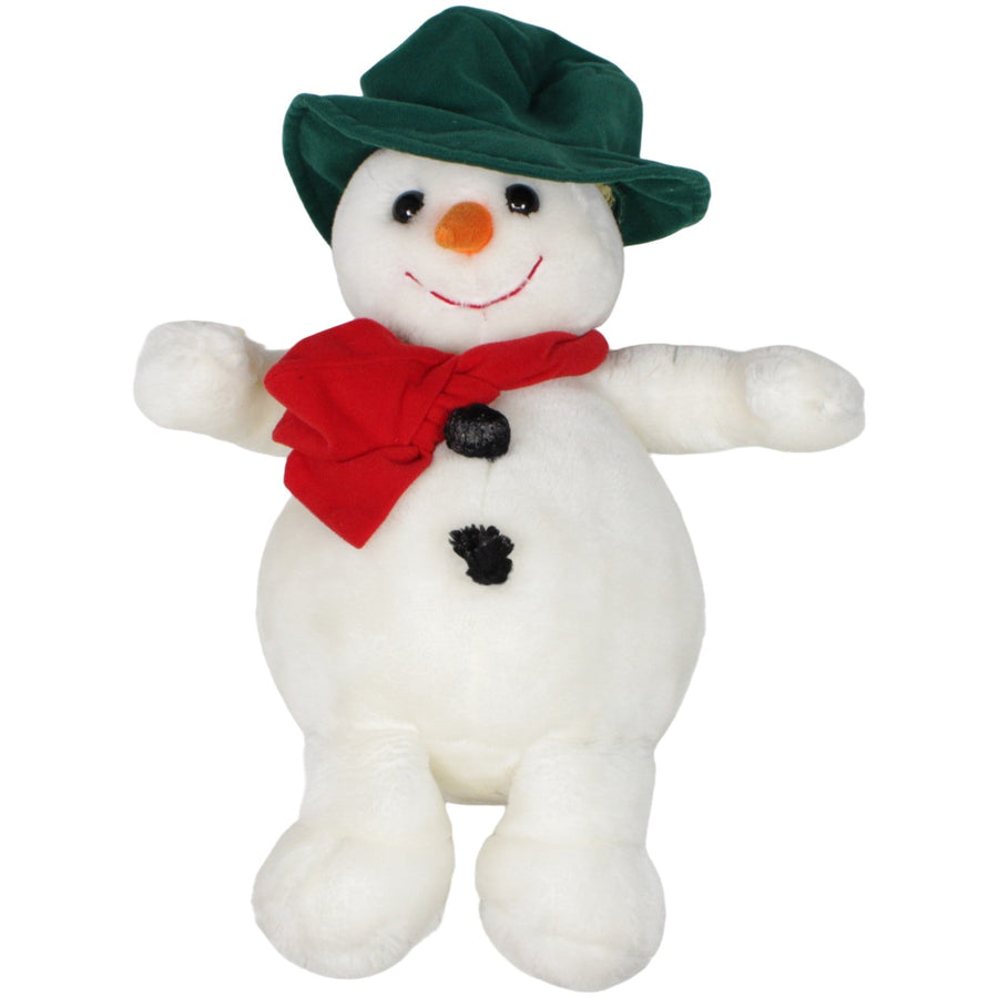 XL Schneemann mit grünem Hut