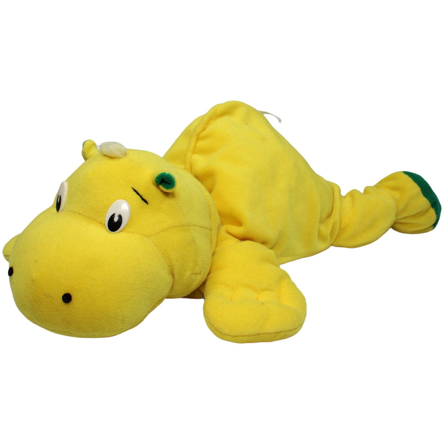 Gelbes XL Nilpferd "Knuffels", liegend