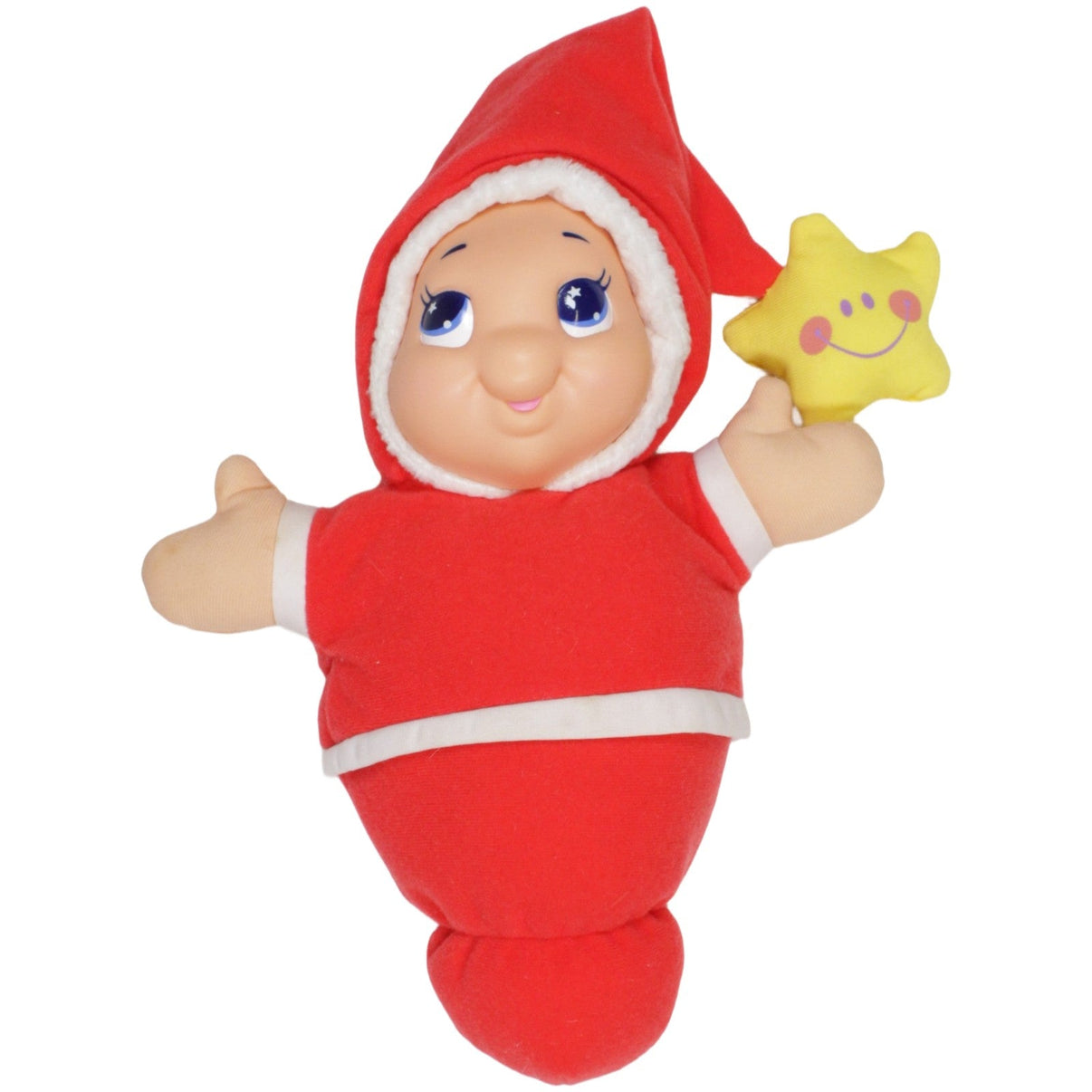 123000023587 Hasbro Playskool, Silent Night Gloworm (ohne Elektronik) Plüschfigur Kumpel Leo 2005 25cm _Vintage_