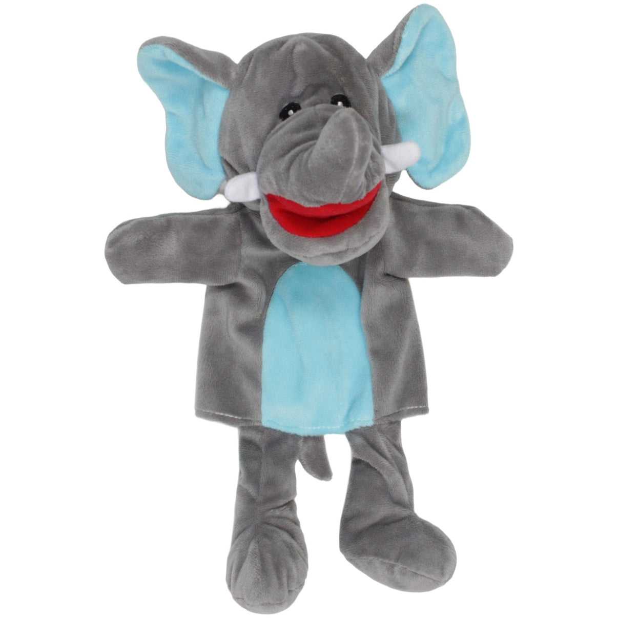123000023623 Sunkid Elefant mit blauem Bauch & Ohren Handpuppe Kumpel Leo 32cm Blau ebay - stofftiere