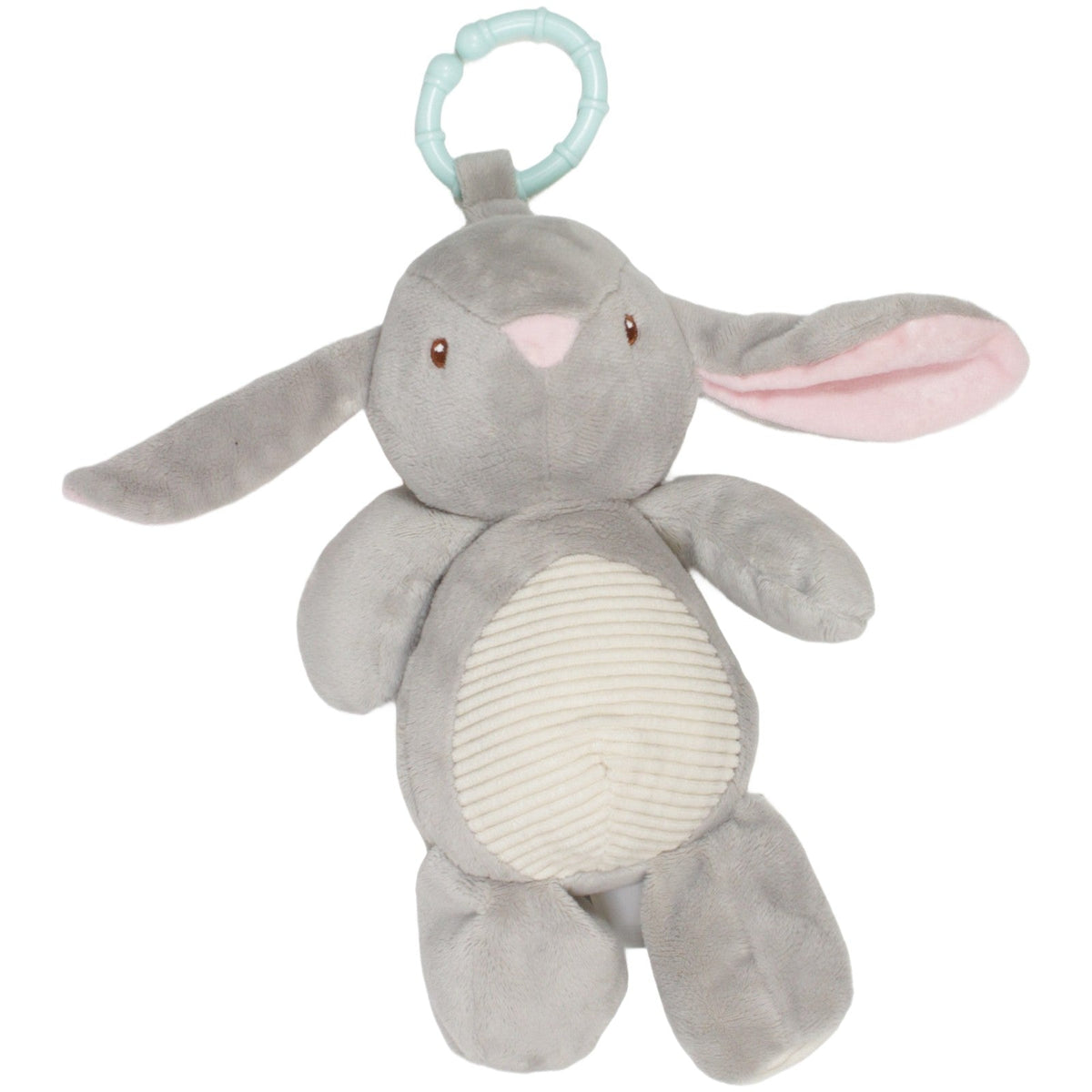 123000023642 Kellytoy Süßer grauer Hase mit Knisterohren Activity-Kuscheltier Kumpel Leo 26cm Activity-Kuscheltier Beige