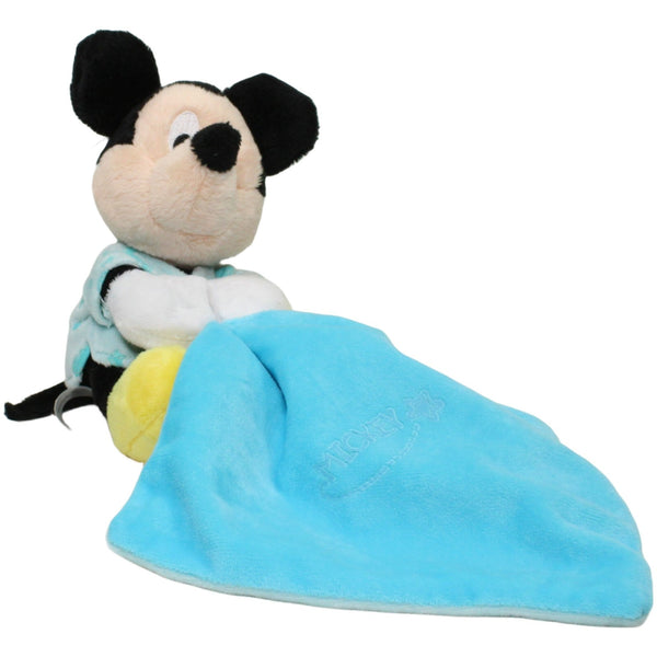 Micky Maus mit Schmusetuch, blau
