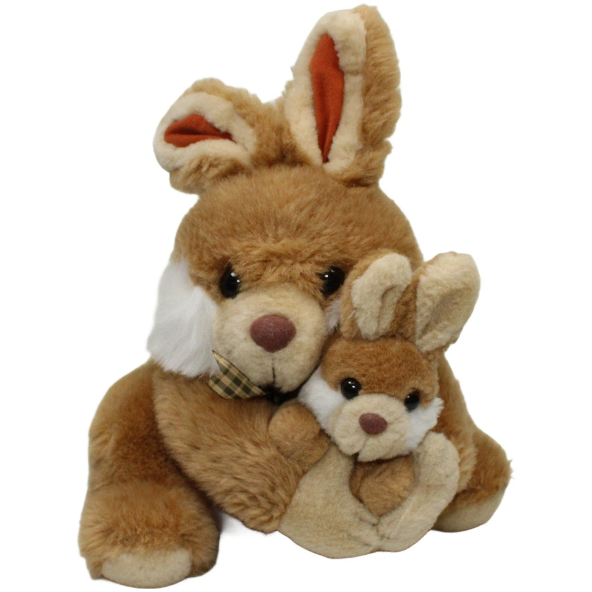 123000023789 JMV Süßer Hase mit Baby Kuscheltier Kumpel Leo 31cm Braun ebay - stofftiere