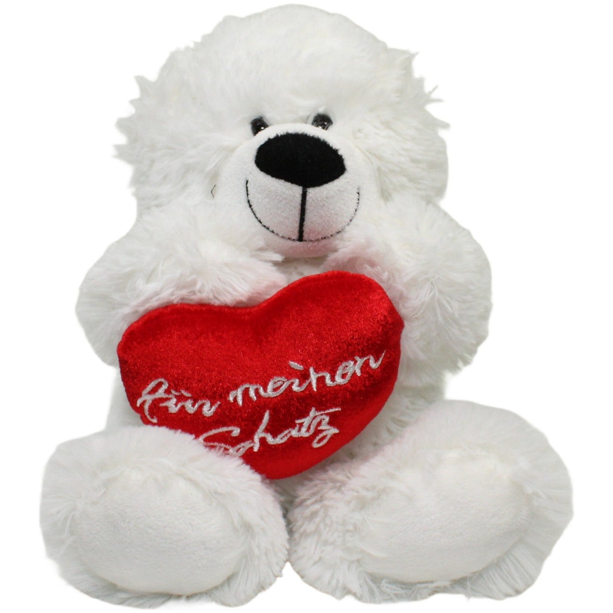 123000023810 Heunec Süßer Eisbär mit Herz "für meinen Schatz" Kuscheltier Kumpel Leo 33cm ebay - stofftiere Eisbär
