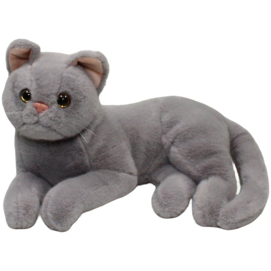 Süße graue Katze, liegend