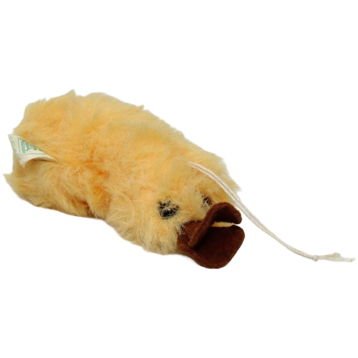 123000023949 Förster & Vachenauer Frosch und Freunde, kleine gelbe Ente Kuscheltier Kumpel Leo 15cm _Vintage_ Braun