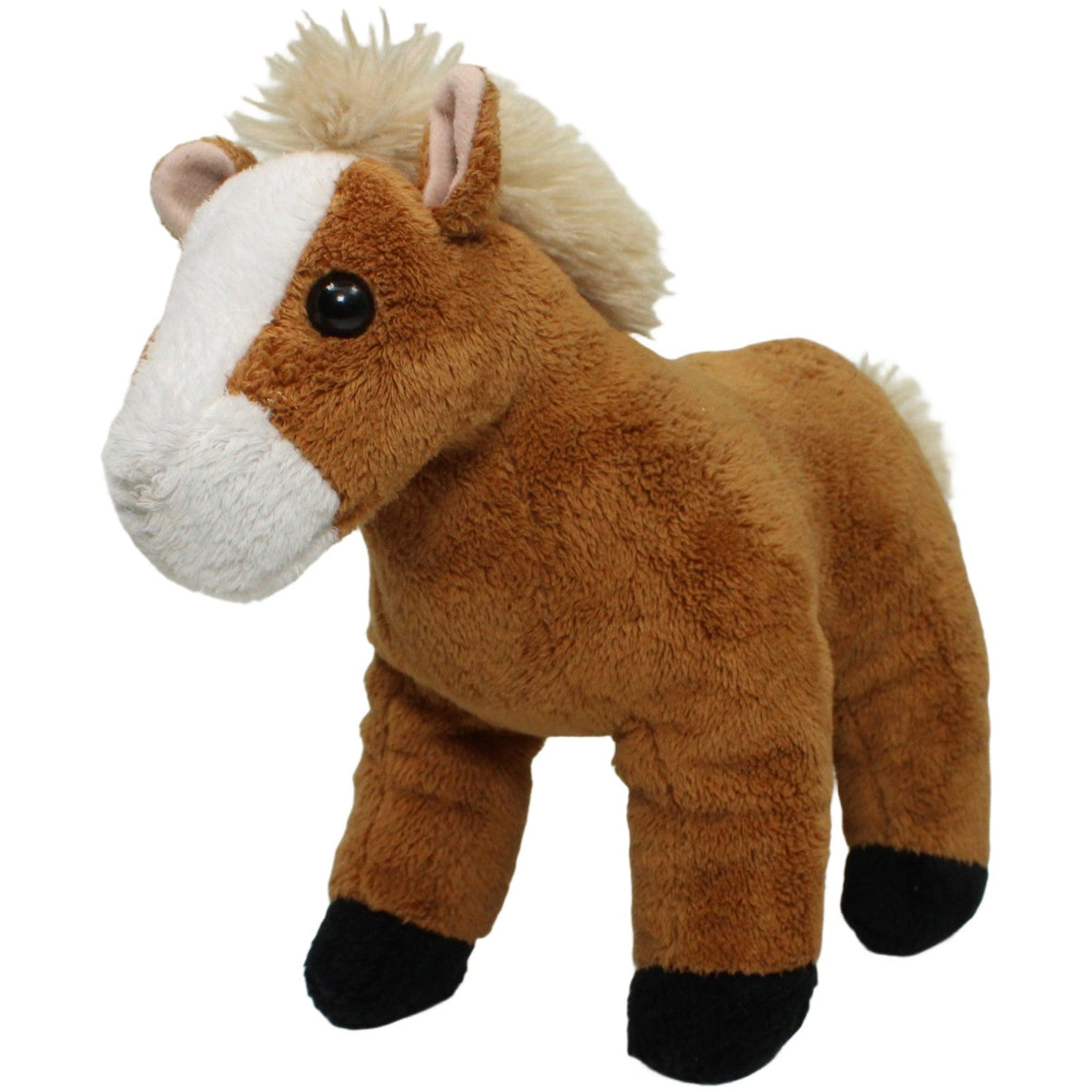 123000023960 Bob der Bär Schönes braunes Pferd, stehend Kuscheltier Kumpel Leo 30cm Beige Braun