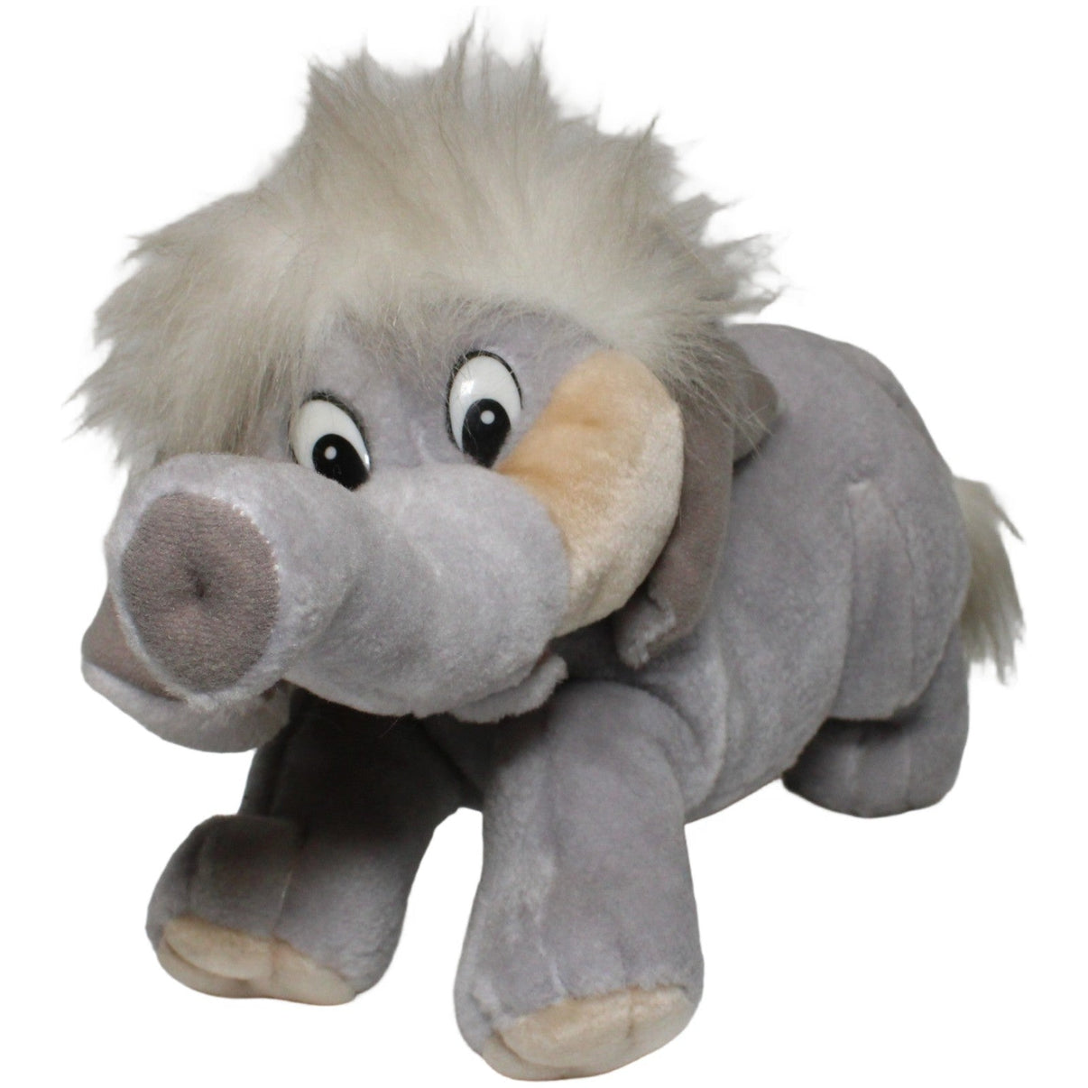 123000024023 Laura - Plüsch Süßer Elefant, liegend Kuscheltier Kumpel Leo 40cm _Vintage_ Beige