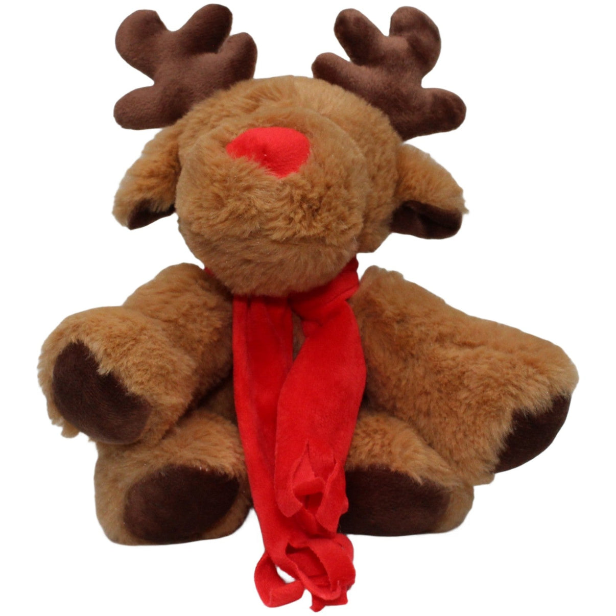 123000024036 Unbekannt Superweiches Rentier mit rotem Schal Kuscheltier Kumpel Leo 23cm Braun ebay - stofftiere