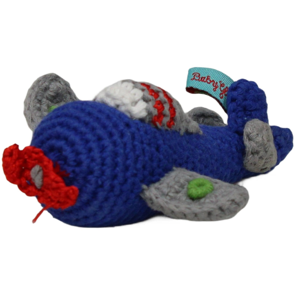 123000024038 Die Spiegelburg BabyGlück, blaues gehäkeltes Flugzeug Rassel Kumpel Leo 12cm Blau ebay - baby - sonstiges