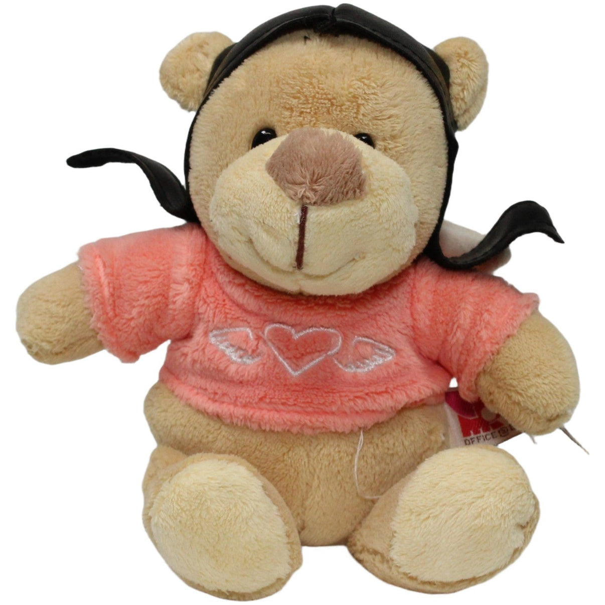123000024040 Morgenroth Bär mit Flügeln und Fliegerhaube Kuscheltier Kumpel Leo 20cm Beige Bär