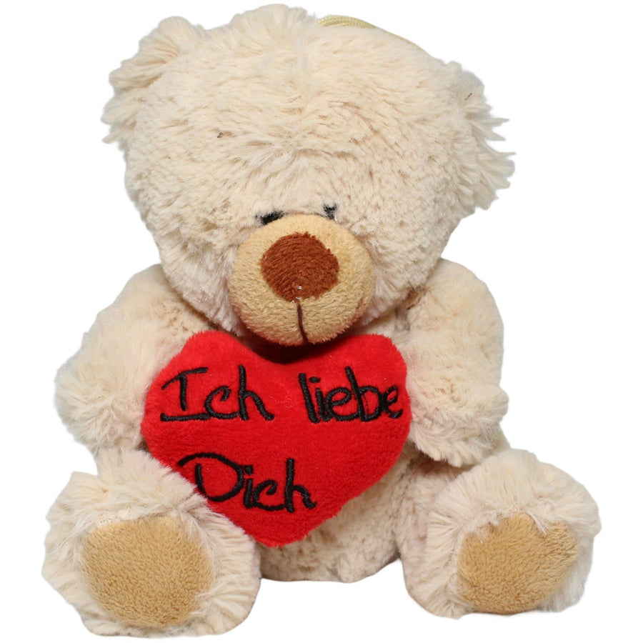 Süßer Teddy mit Herz "Ich liebe Dich", sitzend