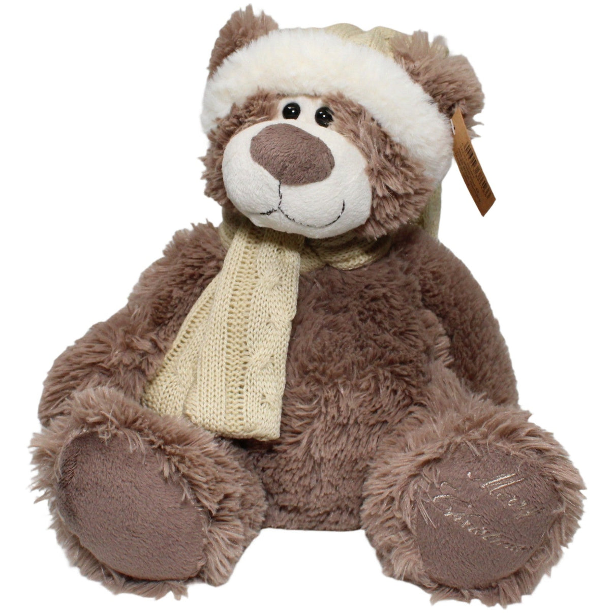 123000024115 TFC 51 Süßer Teddy mit beiger Mütze & Schal Kuscheltier Kumpel Leo 28cm Beige Braun