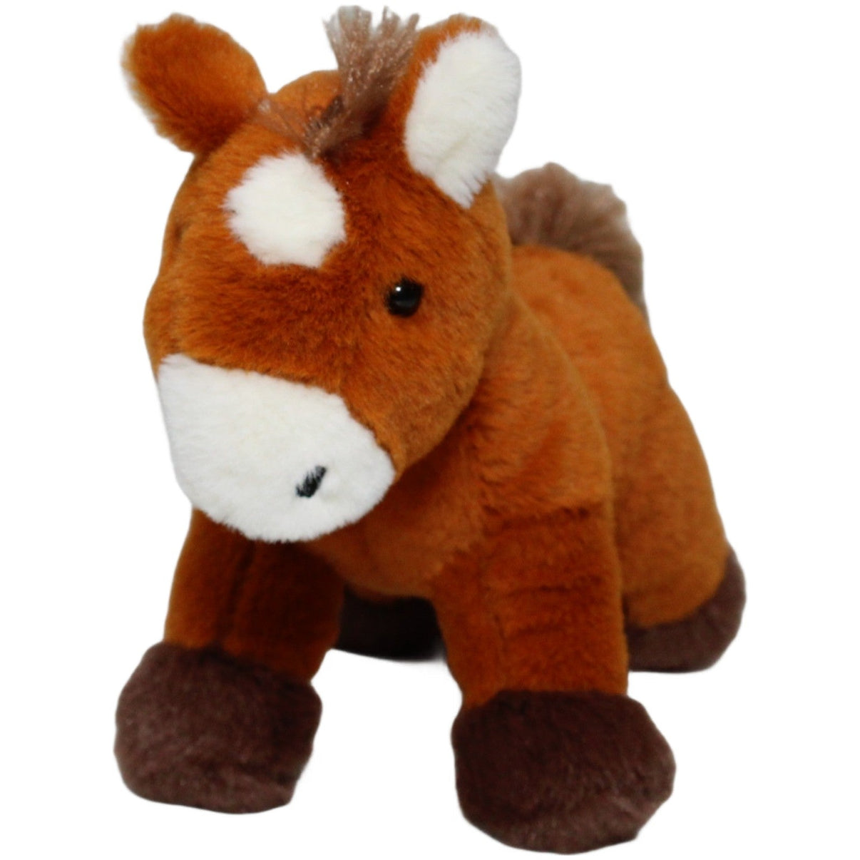 123000024154 mbw Vertriebsges. mbH Minifeet, kleines Pferd Kuscheltier Kumpel Leo 15cm Braun ebay - stofftiere
