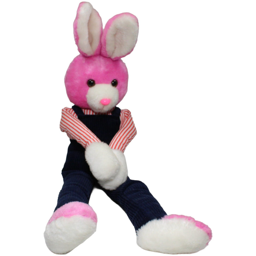 Knee Hugger, pinker Hase in Latzhose