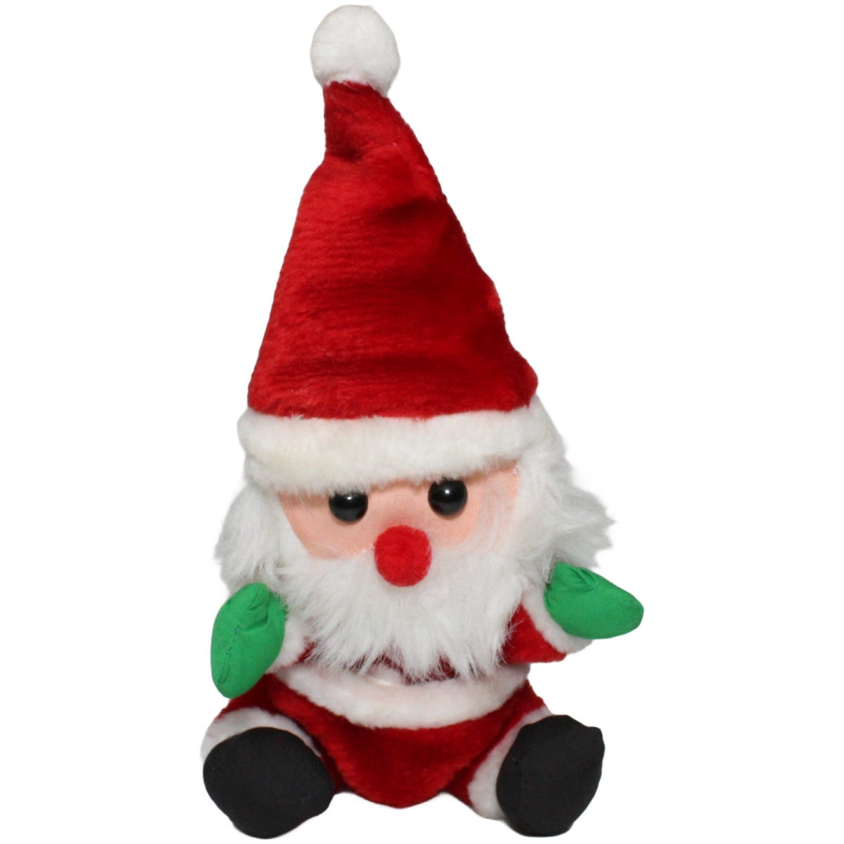 123000024189 Unbekannt Sitzender Weihnachtsmann mit aufgestellter Mütze Plüschfigur Kumpel Leo 25cm Beige ebay - stofftiere