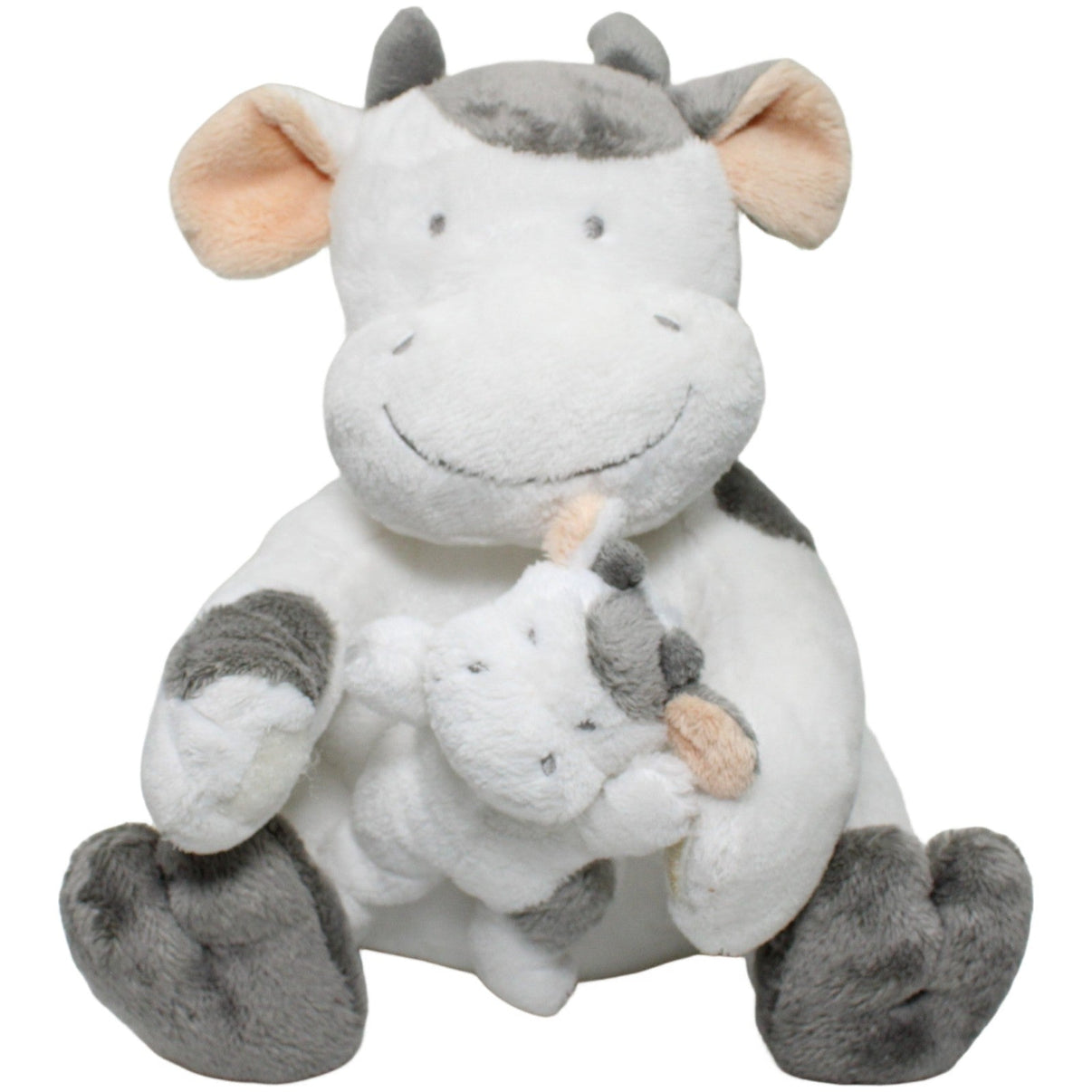 123000024413 Nicotoy Süße Kuh mit Baby & Kletthänden, sitzend Kuscheltier Kumpel Leo 25cm ebay - stofftiere Gebraucht