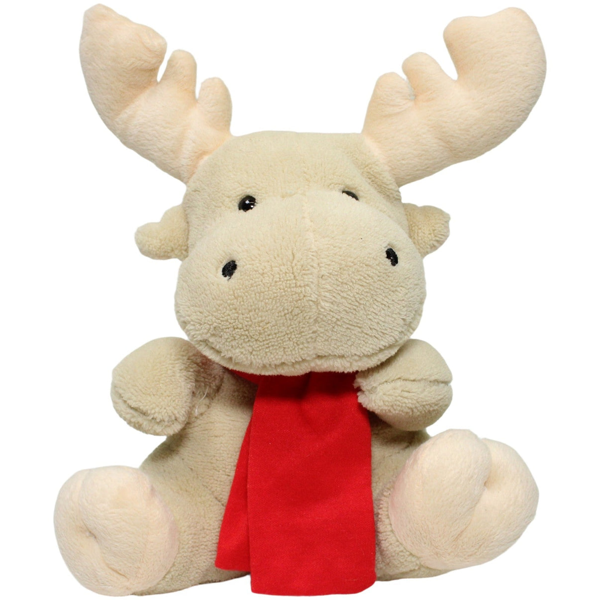123000024452 XL Concept Beiger Elch mit rotem Schal, sitzend Kuscheltier Kumpel Leo 25cm Beige ebay - stofftiere