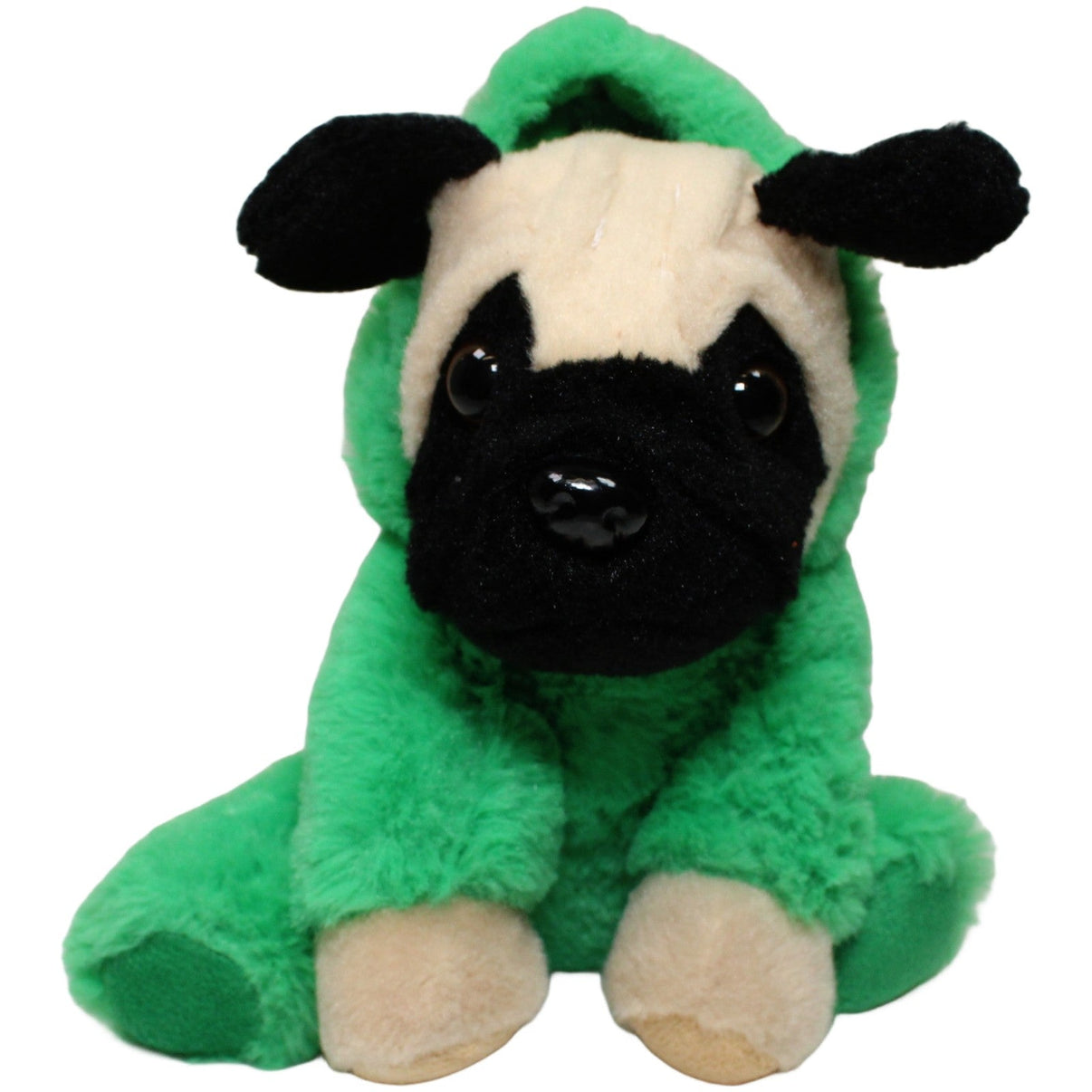 123000024549 Jafri Toys Süßer Mops im Dino - Kostüm Kuscheltier Kumpel Leo 20cm Beige Dinosaurier