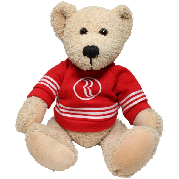 RAMADA, sitzender Teddybär mit rotem Pullover