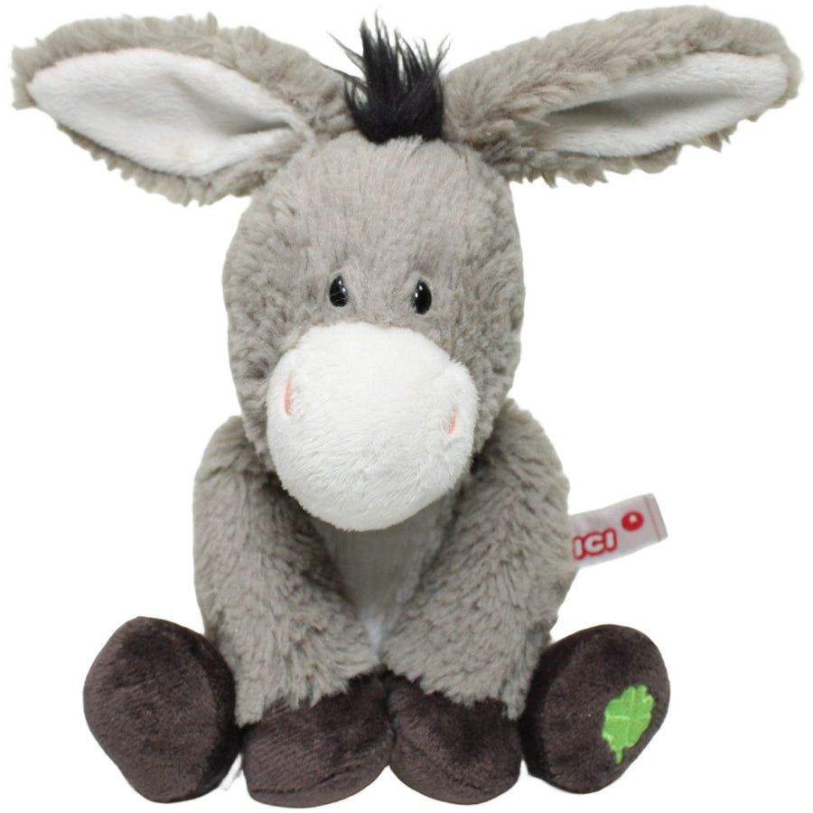 Esel mit Kleeblatt, sitzend