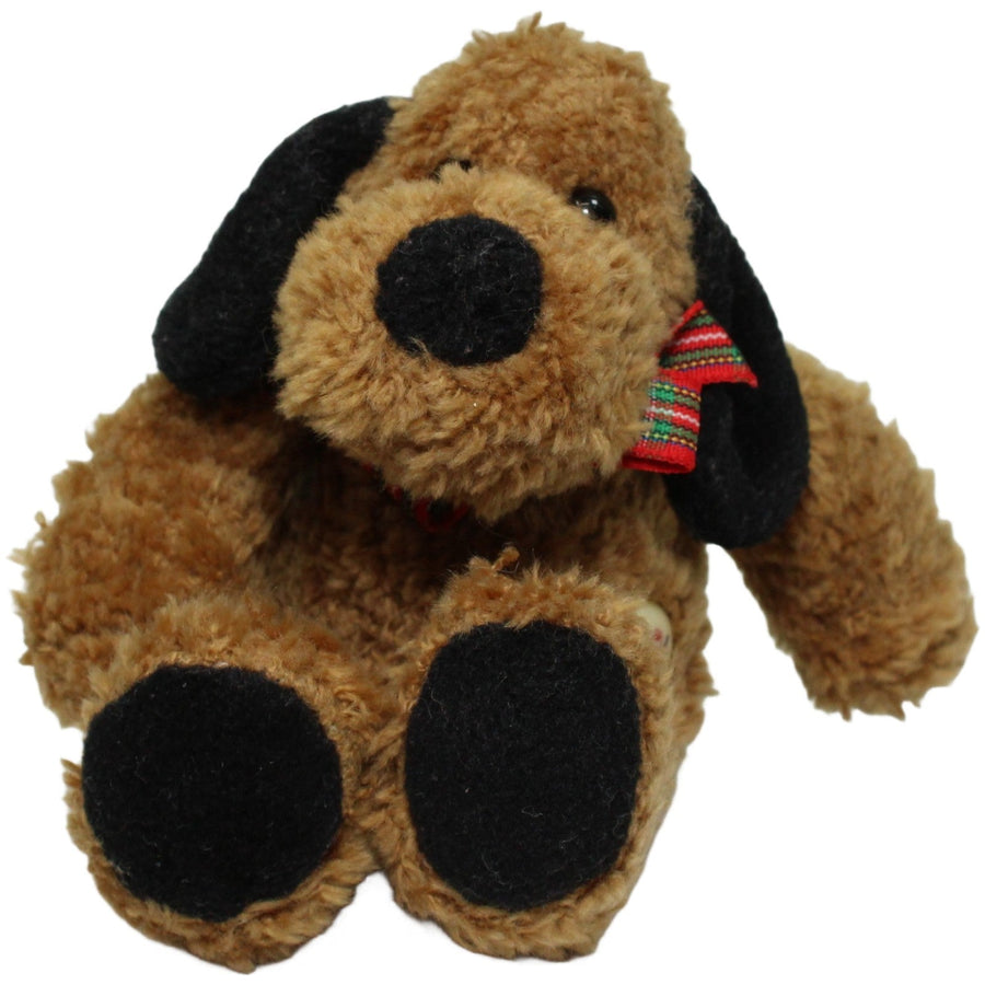Kleiner Hund mit Schleife, braun