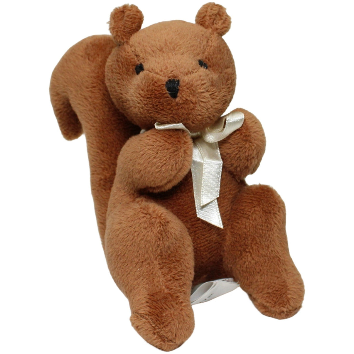123000024609 LBVYR Kleines Eichhörnchen mit weißer Schleife Kuscheltier Kumpel Leo 13cm Braun ebay - stofftiere