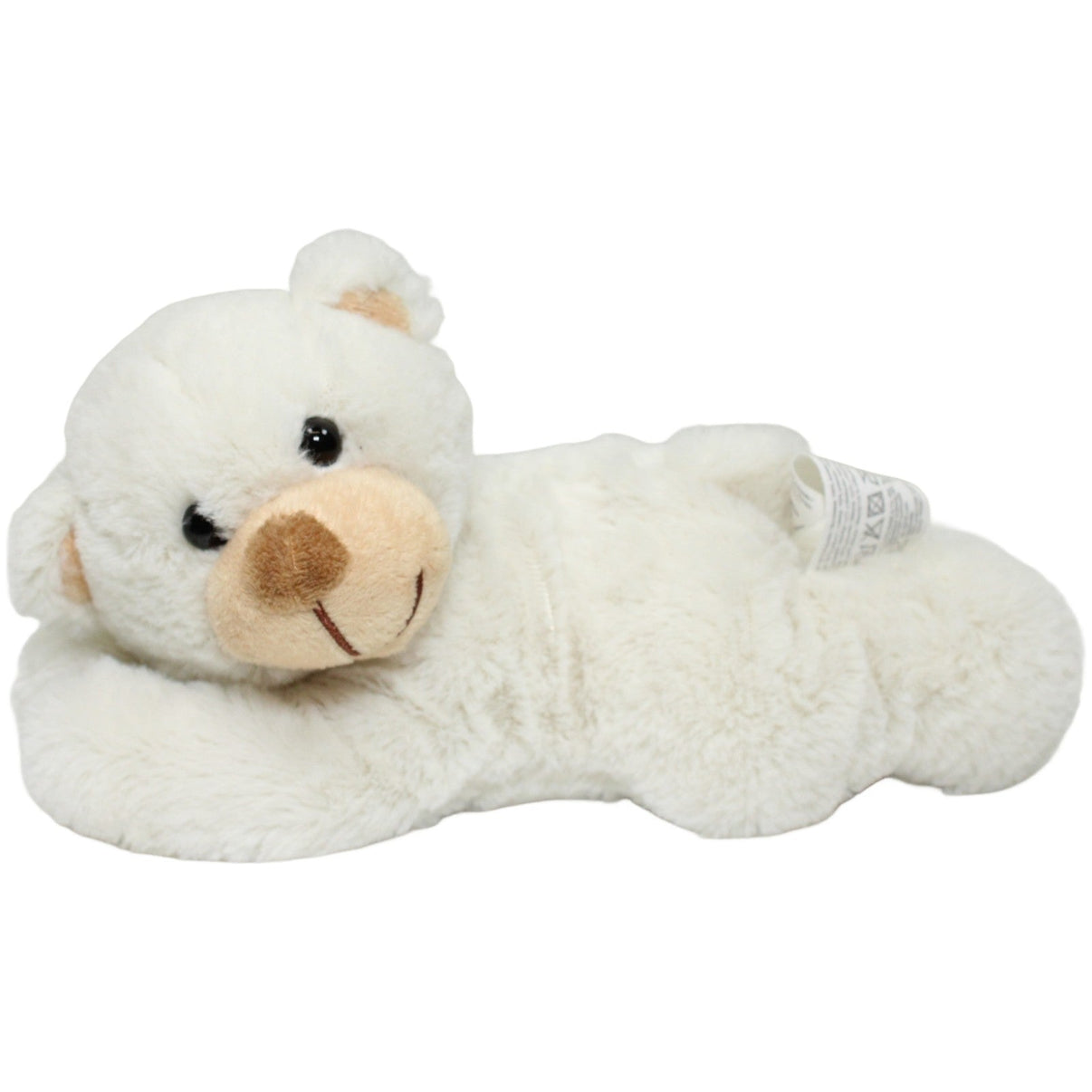 123000024648 TEDI Süßer weißer Bär, liegend Kuscheltier Kumpel Leo 22cm Beige Bär