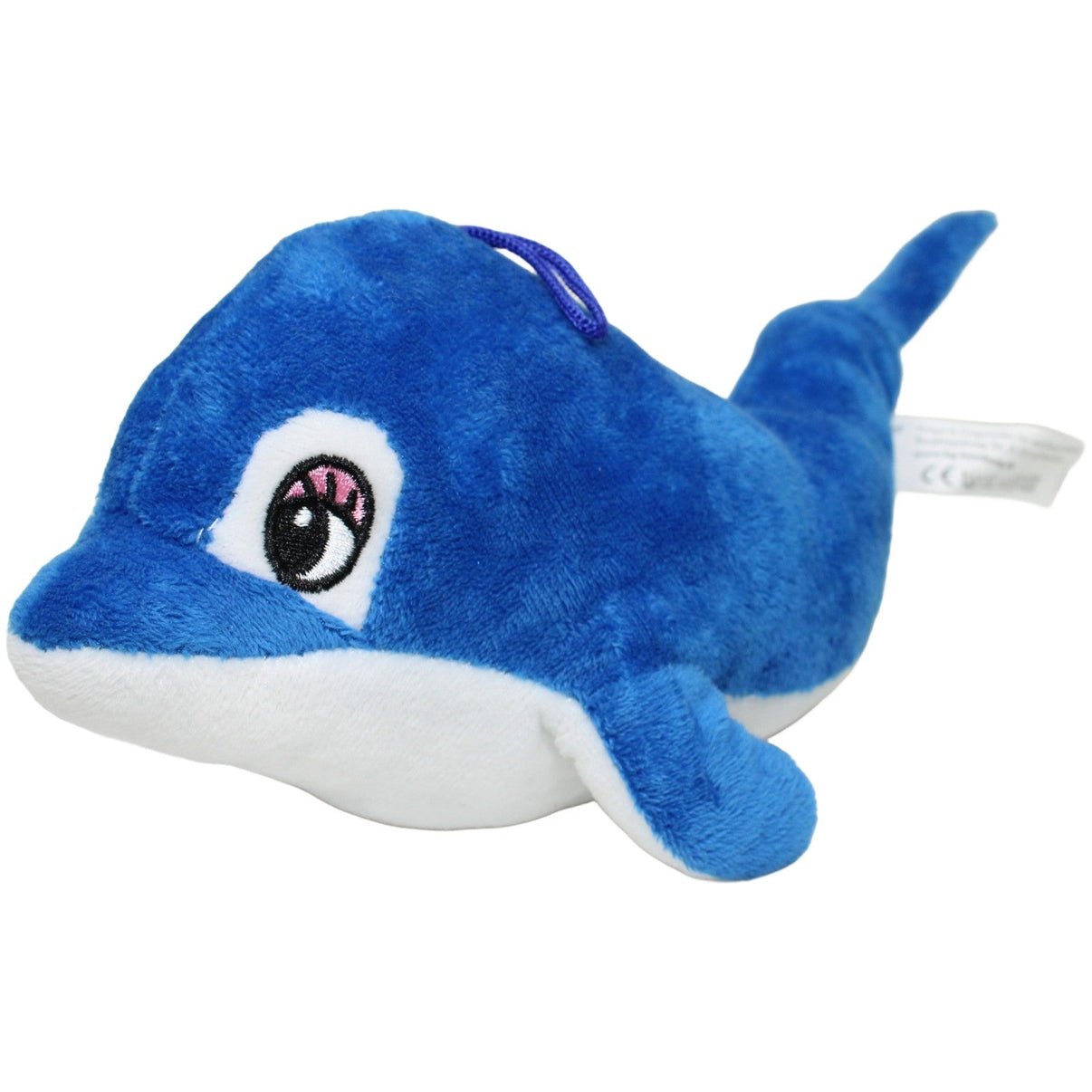 123000024663 Krüger & Gregoriades Blauer Delfin mit weißem Bauch Kuscheltier Kumpel Leo 25cm Blau Delfin