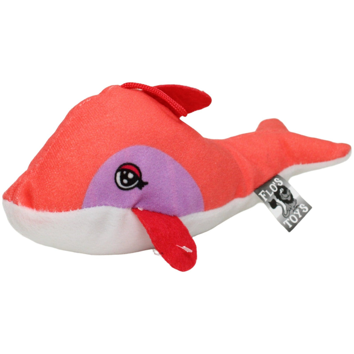 123000024691 FLOTI Delfin, rot - weiß Kuscheltier Kumpel Leo 20cm Delfin ebay - stofftiere